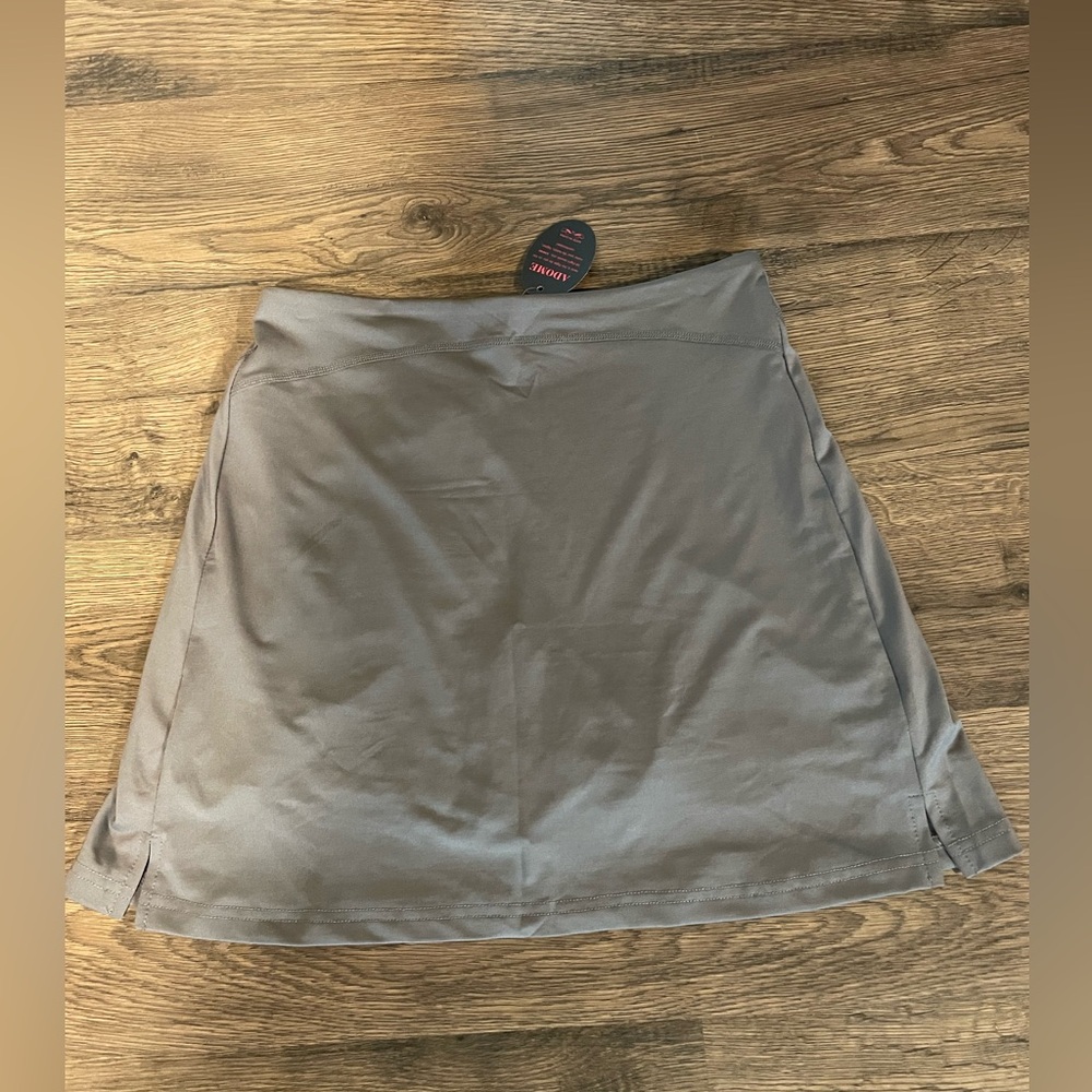Adome Gray Skort Polyester Athletic Short Skirt, Women’s S
